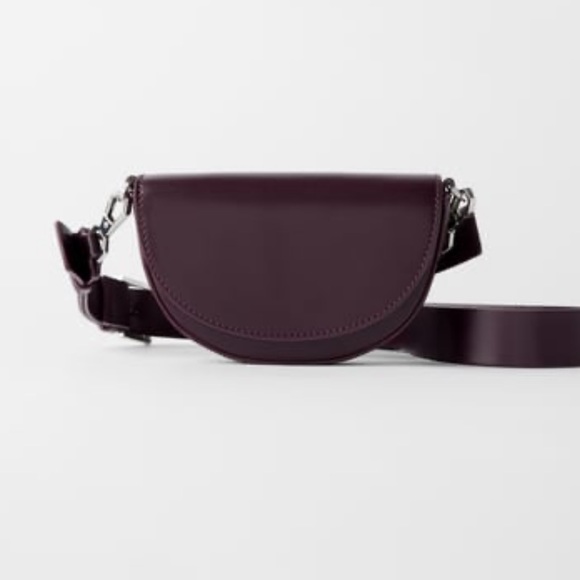 SOLD- Zara - New Burgundy Mini Crossbody Bag - Picture 2 of 8
